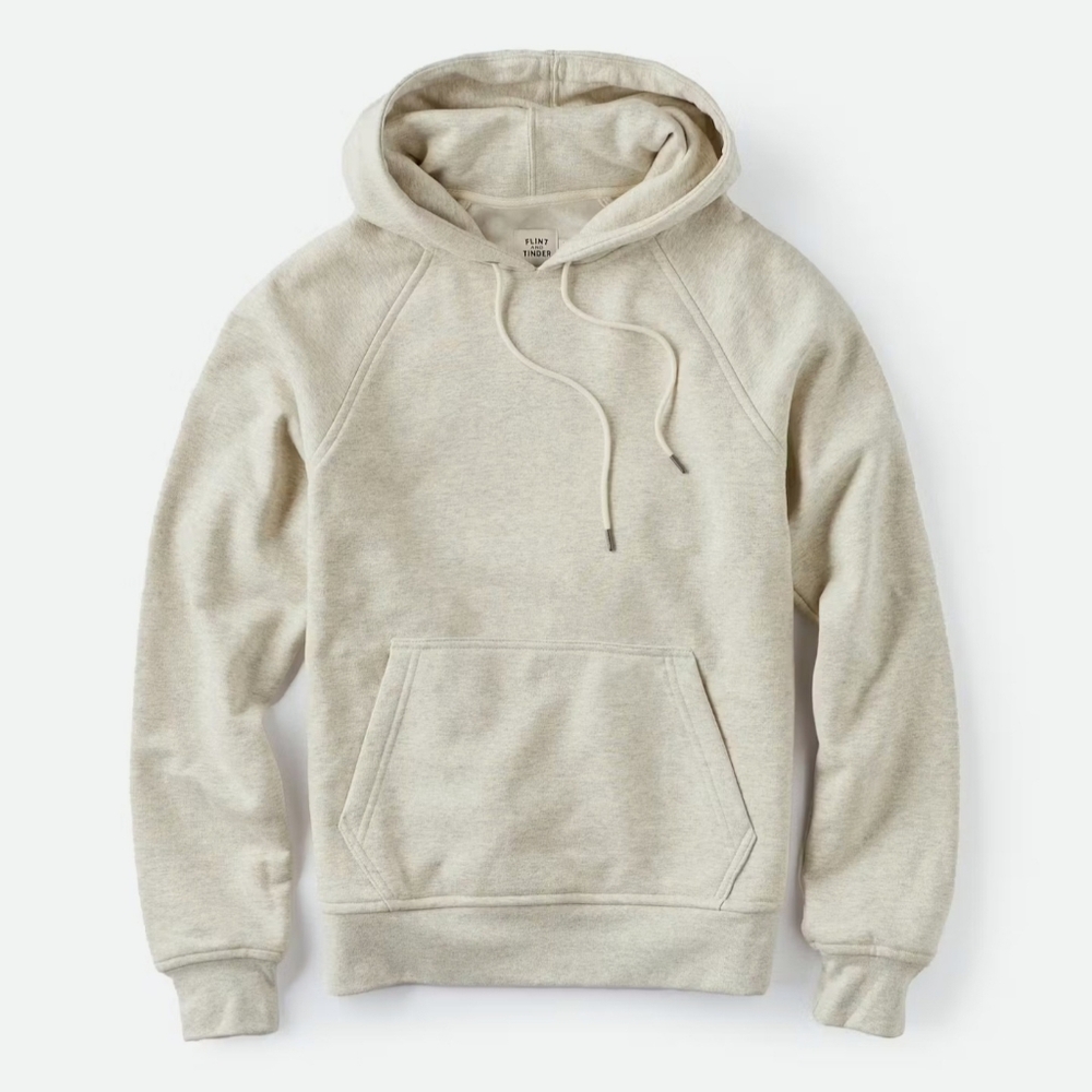 Flint and Tinder 10 Year Hoodie in Oatmeal Heather